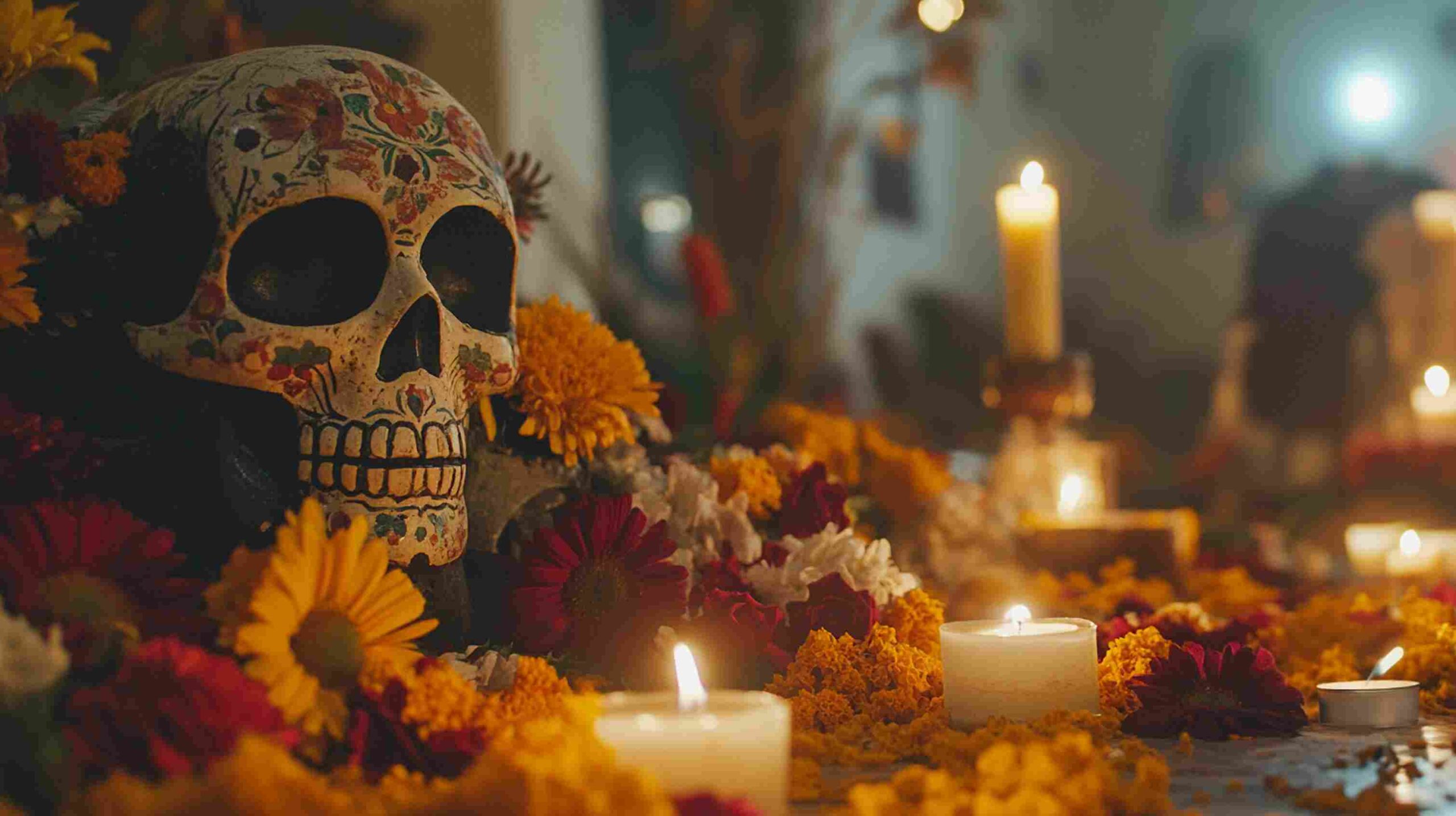 Un altar de Día de Muertos en la oficina fomentará el trabajo en equipo.